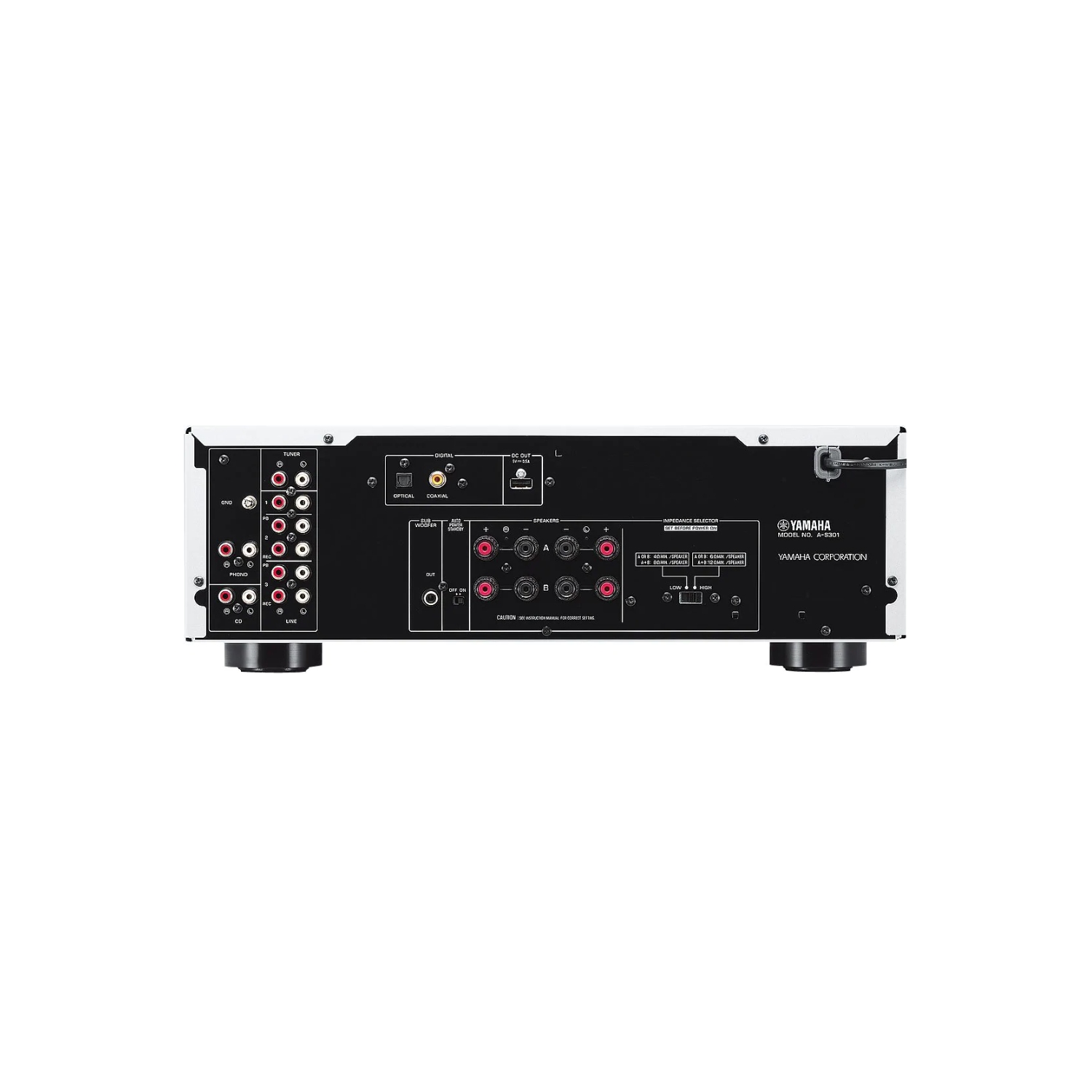 Yamaha A-S301 Black Integrated Amplifier - Living Homes Electrical